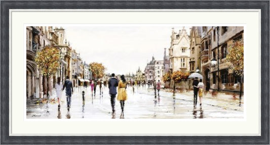 Street After the Rain Paris by Richard Macneil