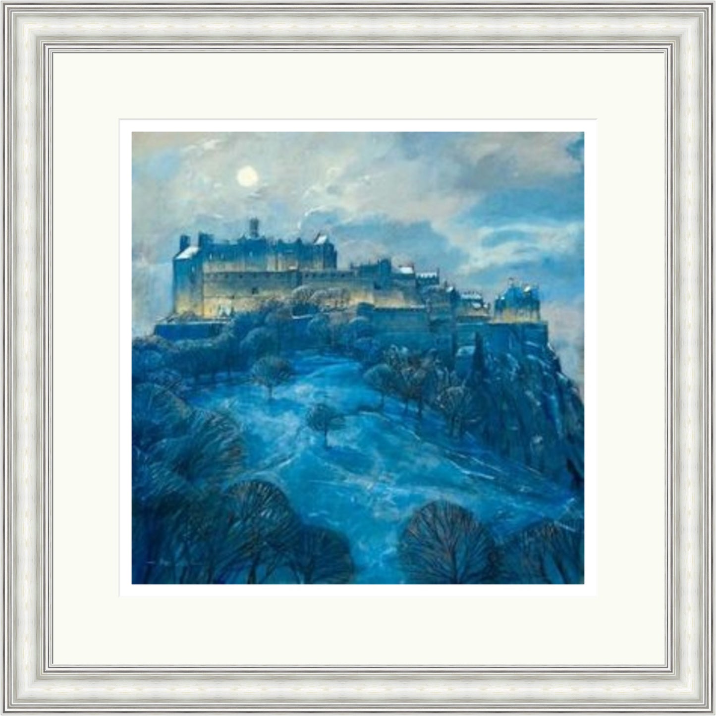 Moonlight over Edinburgh Castle by Bob Lees