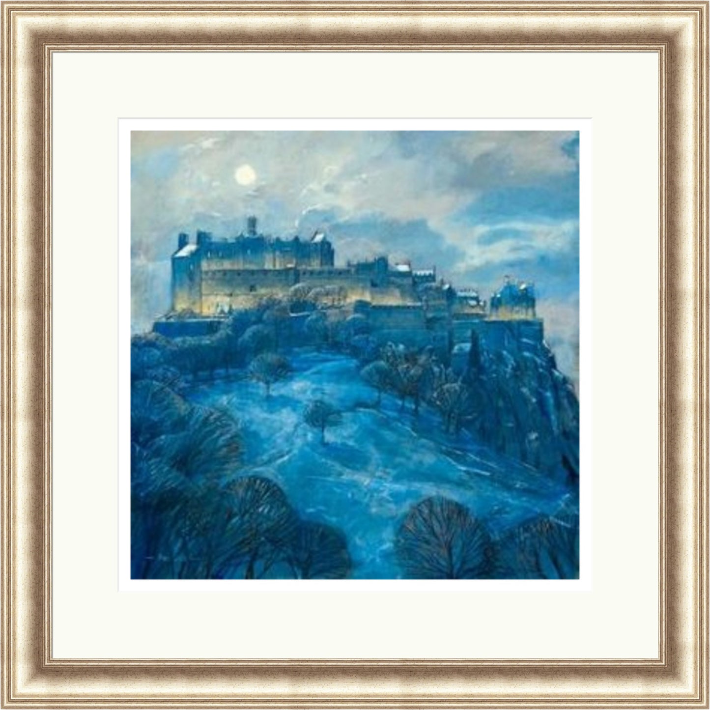 Moonlight over Edinburgh Castle by Bob Lees