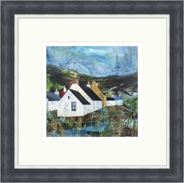 Ochre Wall on a Wet Day by Fiona Matheson