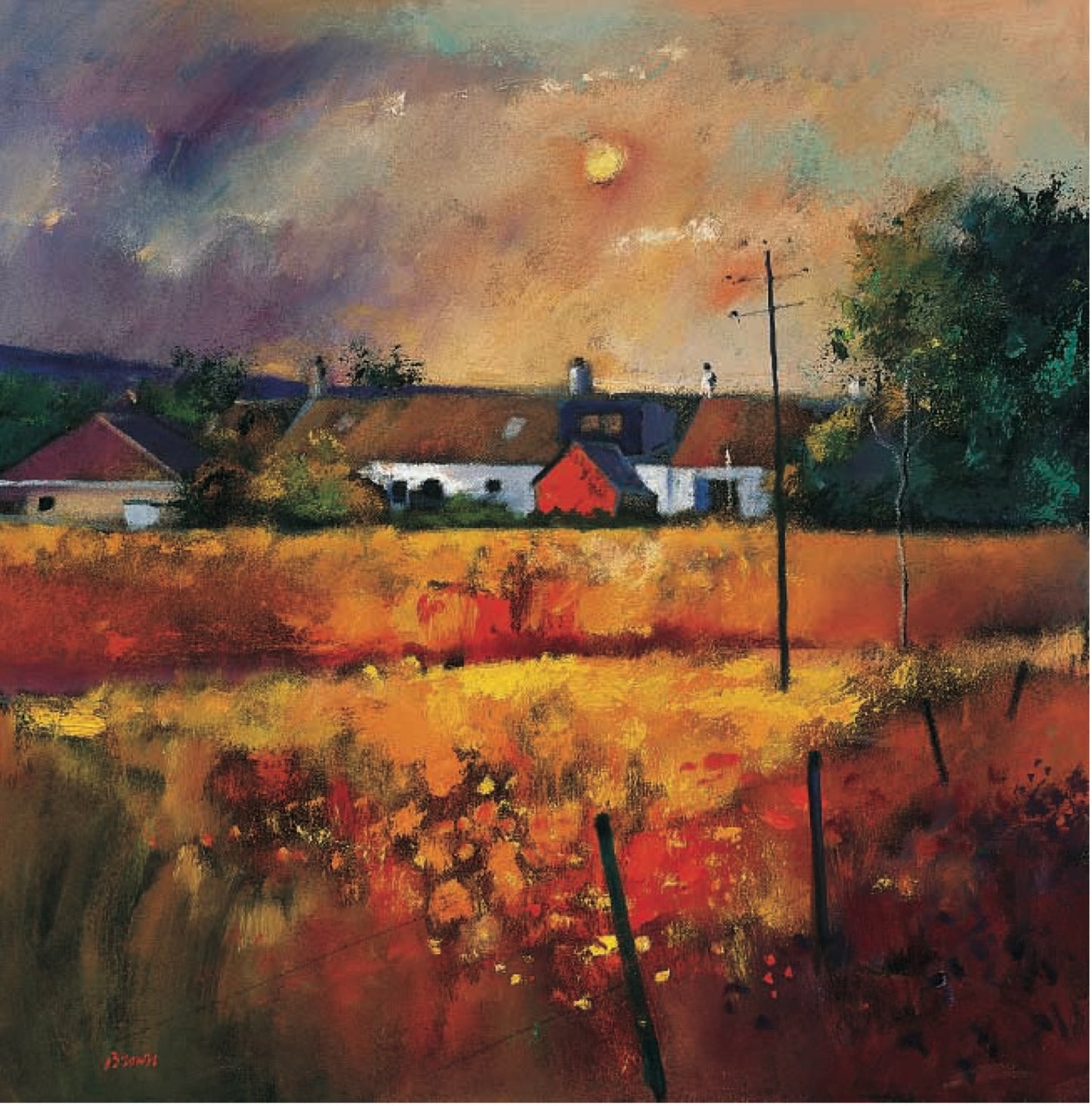 Moonlit Fields (Signed Limited Edition) by Davy Brown