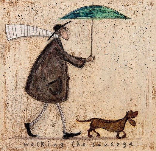 Walking the Sausage Dog by Sam Toft