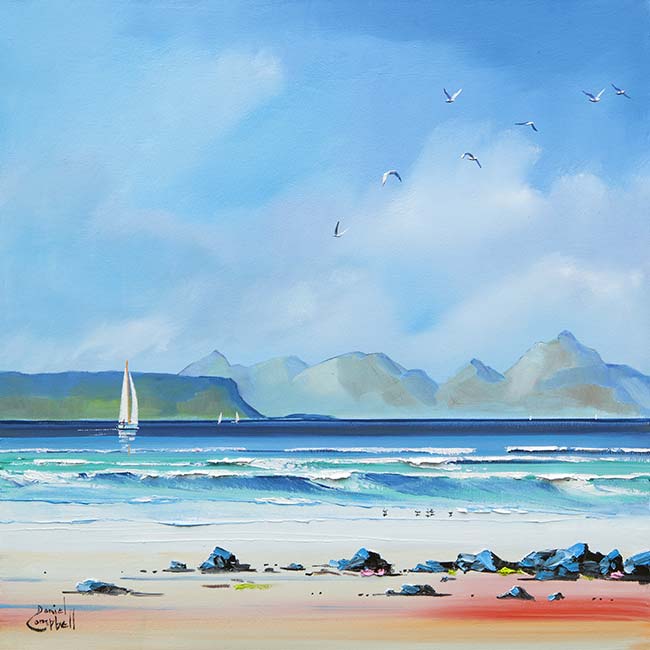 Sailing by Eigg by Daniel Campbell