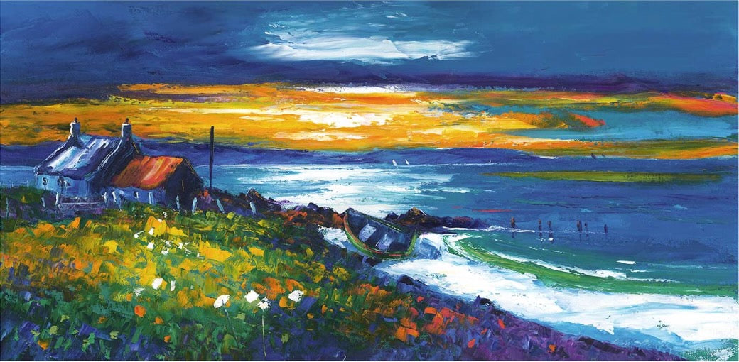 Sunset on a Lewis Shore  by Jean Feeney