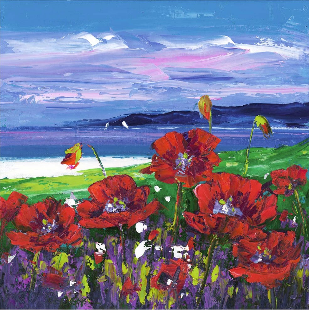 Torridon Poppies by Jean Feeney
