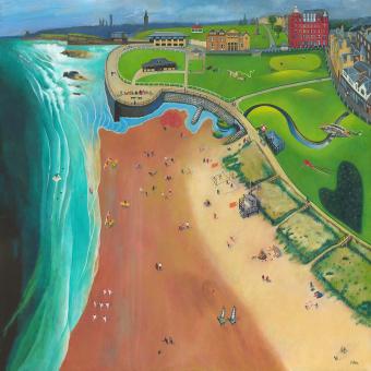 The Lost Balls, St.Andrews by Rob Hain framed wall art print - alternate product image 2