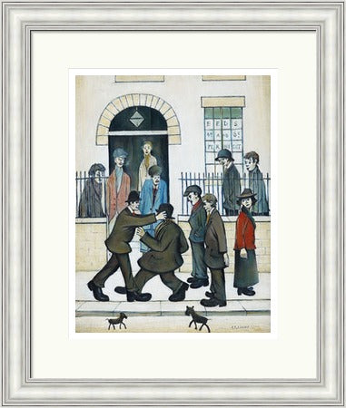 A Fight, c.1935 by LS Lowry shown as a framed wall art print