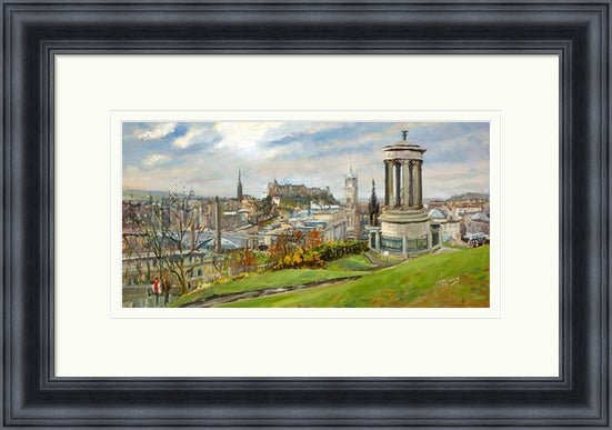 February on Calton Hill, Edinburgh by James Somerville Lindsay