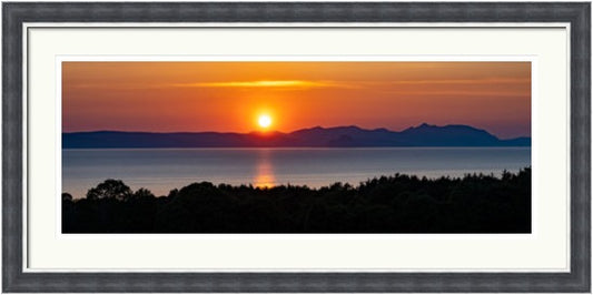 Sunset over Arran by Ian Marshall