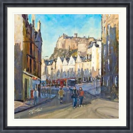 Good Morning Grassmarket, Edinburgh by James Somerville Lindsay