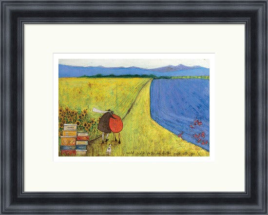 I Would Walk to the End of the World with You by Sam Toft framed sam toft wall art print - alternate product image 3