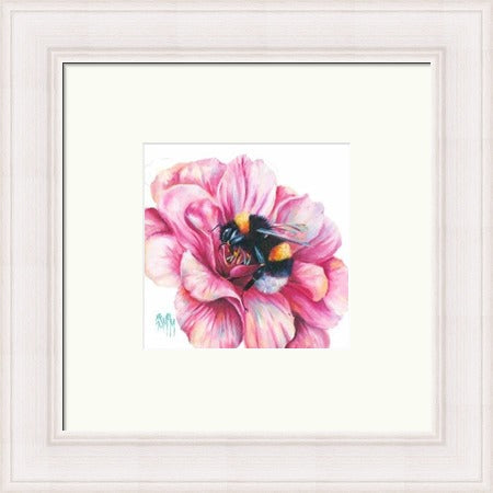 La Vie en Rose Bee on Blossom by Georgina McMaster