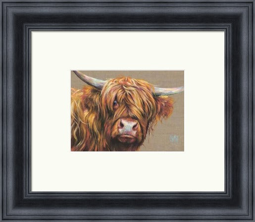 Arran Highland Cow Art Print by Georgina McMaster