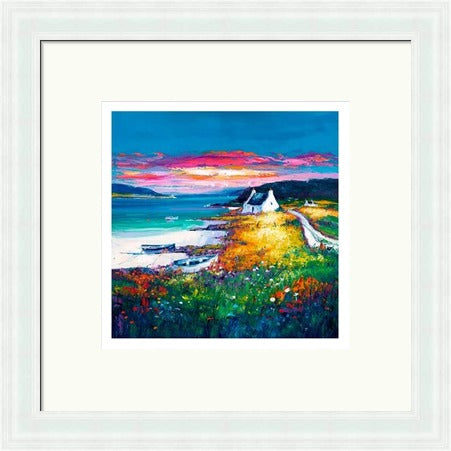 Sunset, Camus Croise Bay, Skye by Jean Feeney