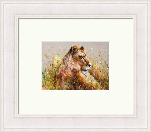 Subira (Patience) Lioness Art Print  by Georgina McMaster