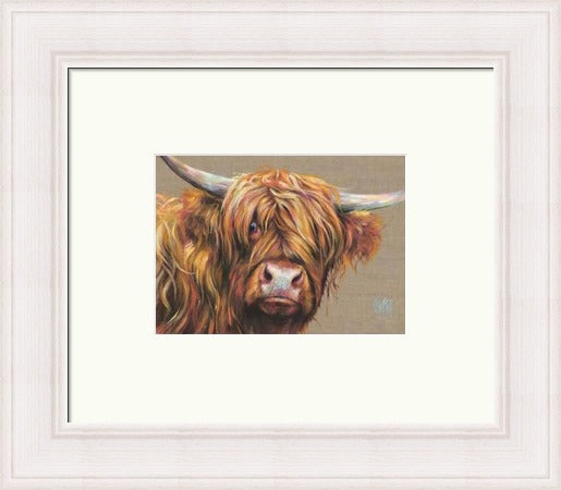 Arran Highland Cow Art Print by Georgina McMaster