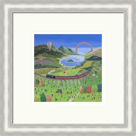 The Jacobite at Glenfinnan by Lynn Hanley