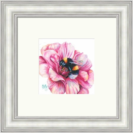 La Vie en Rose Bee on Blossom by Georgina McMaster