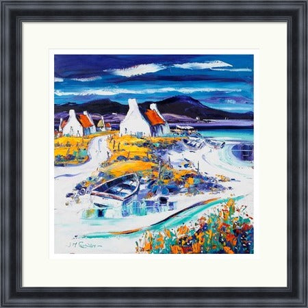 Boats on the Shore, Lewis (Signed Limited Edition) by Jean Feeney