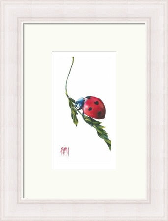 Lucky Charm II Ladybird Art Print by Georgina McMaster