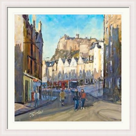 Good Morning Grassmarket, Edinburgh by James Somerville Lindsay