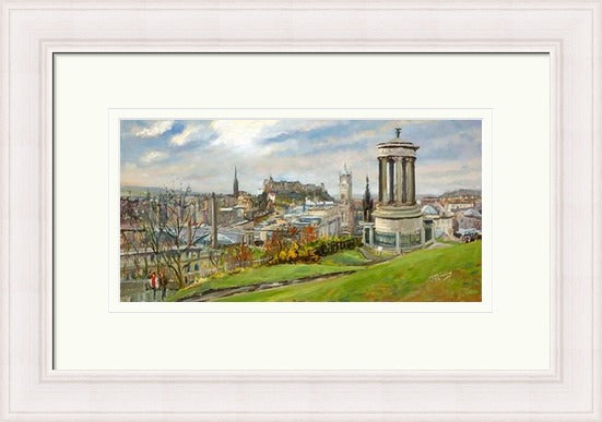 February on Calton Hill, Edinburgh by James Somerville Lindsay